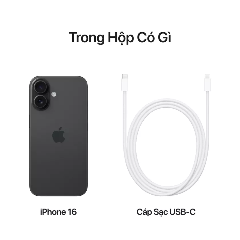 iPhone 16 màu đen